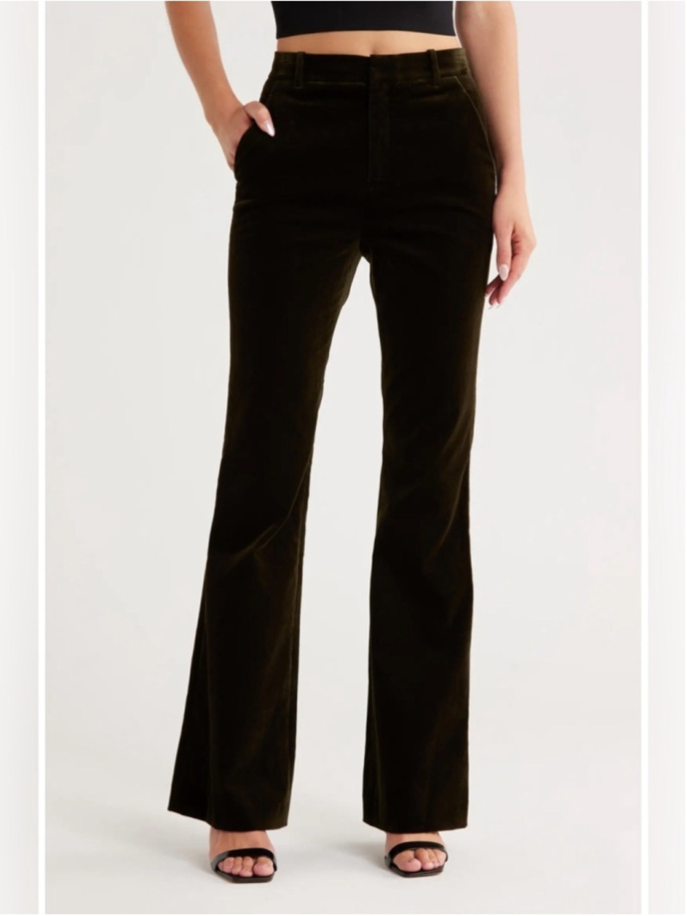 A.L.C. Sadie velvet pants Dark Brown Size 4